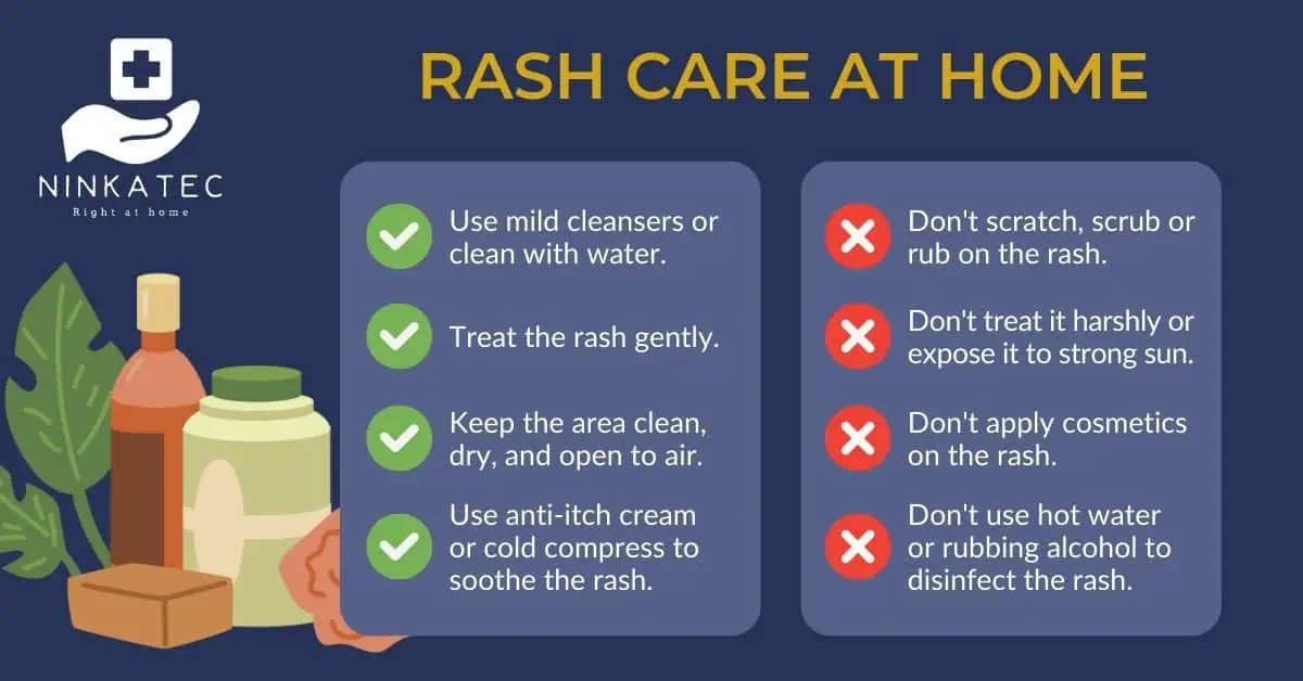 Ninkatec_Dos and donts when caring for a rash at home